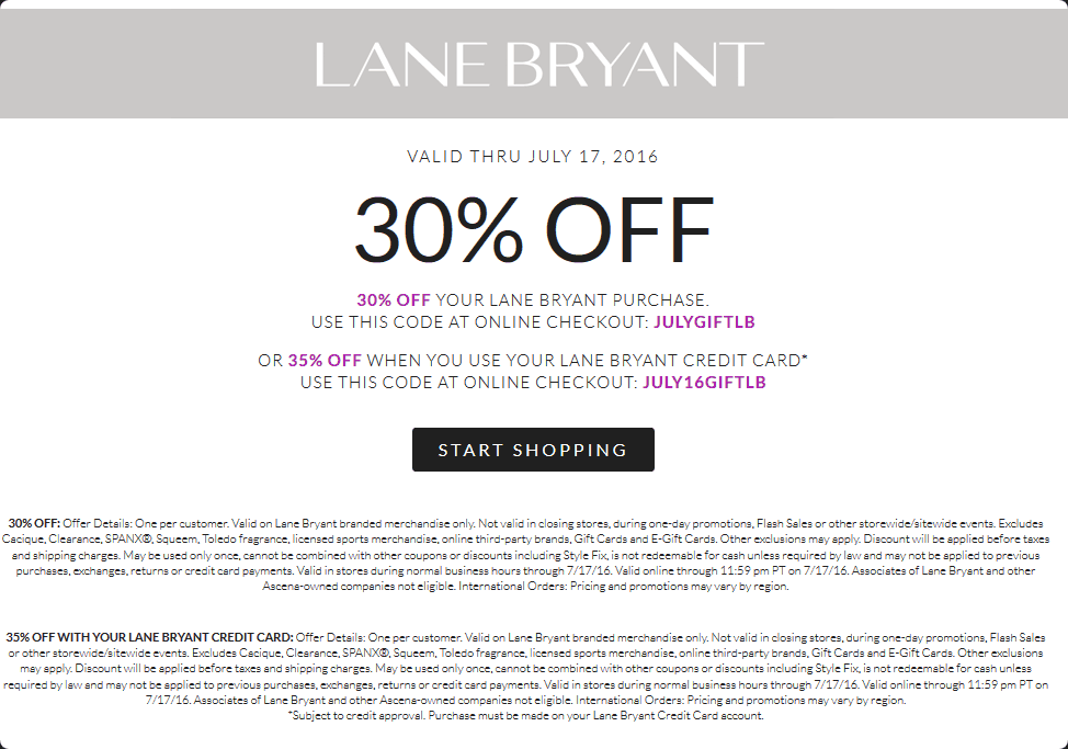 Lane Bryant coupons & promo code for [May 2024]