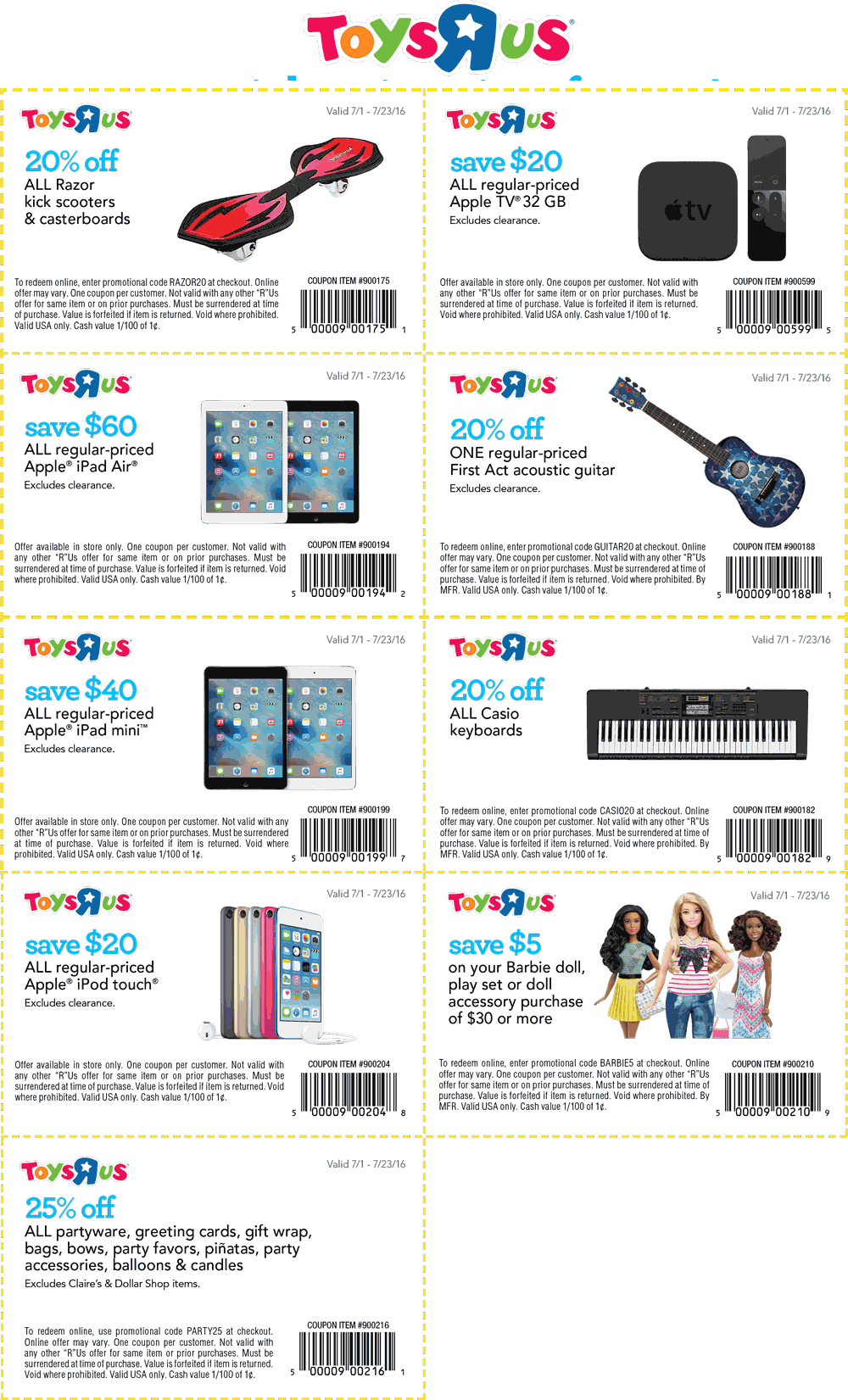 Toys R Us Coupon April 2024 Various coupons for Toys R Us