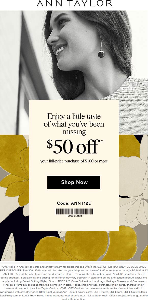 Ann Taylor February 2021 Coupons and Promo Codes 🛒