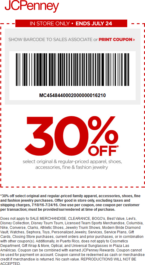 JCPenney Coupon April 2024 30% off various apparel & shoes at JCPenney