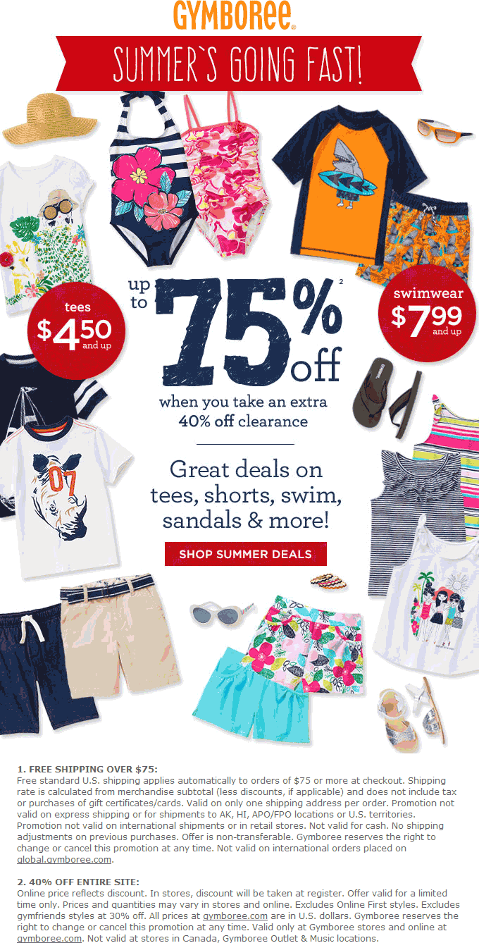 Gymboree August 2024 Coupons and Promo Codes 🛒