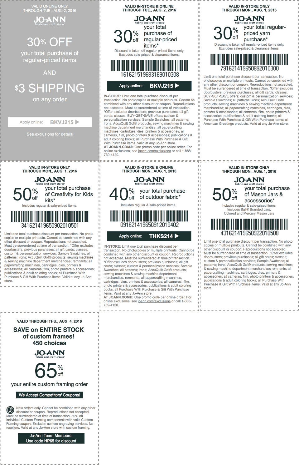 Jo-Ann Fabric coupons & promo code for [May 2024]