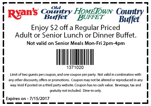 Hometown Buffet coupons & promo code for [March 2024]
