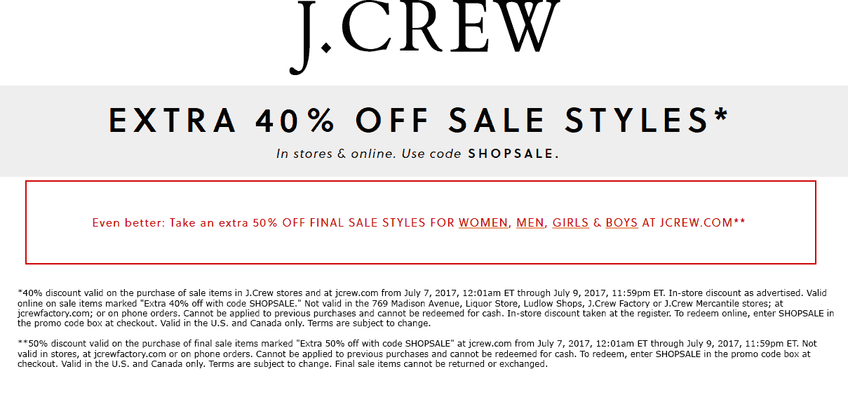 J.Crew coupons & promo code for [April 2024]