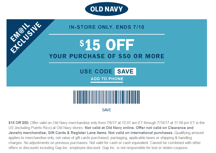 Old Navy coupons & promo code for [May 2024]