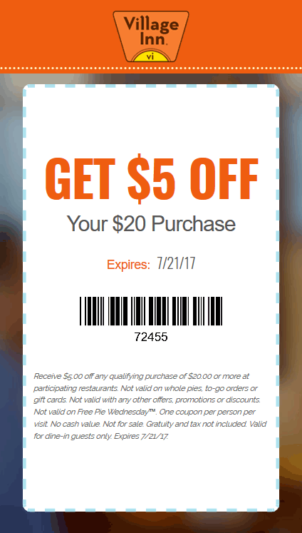 Village Inn coupons & promo code for [November 2024]