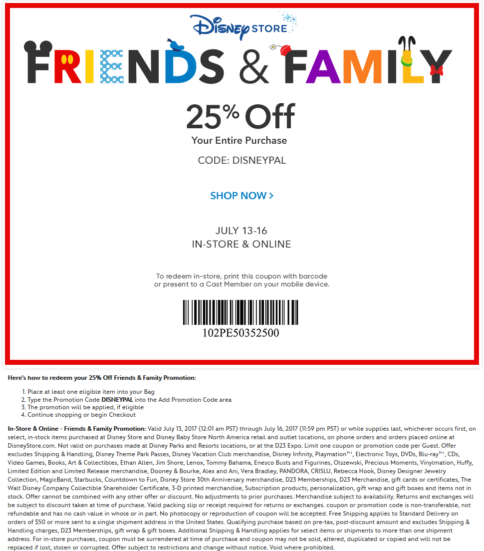 Disney Store coupons & promo code for [September 2024]