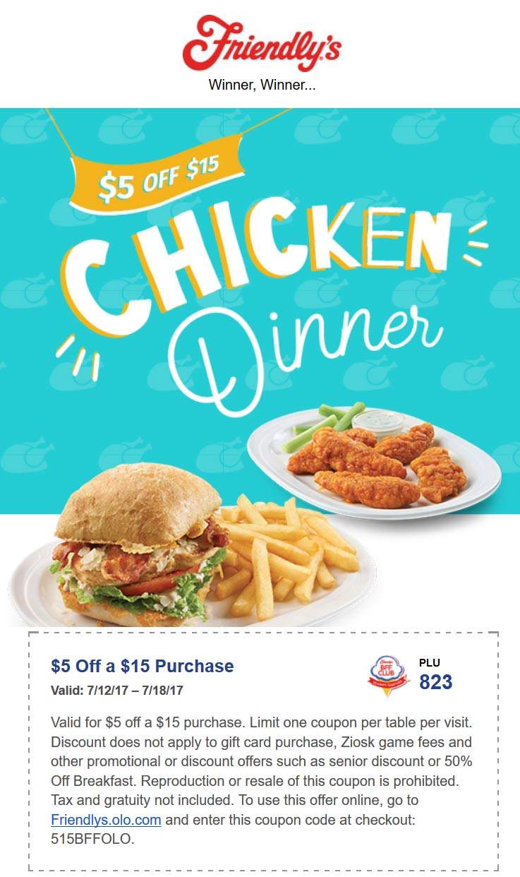 Friendlys coupons & promo code for [May 2024]