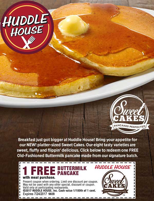 Huddle House coupons & promo code for [April 2024]