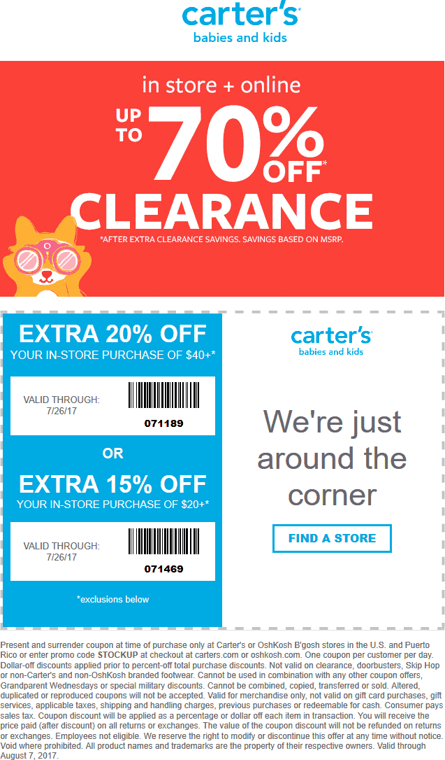 Carters coupons & promo code for [May 2024]