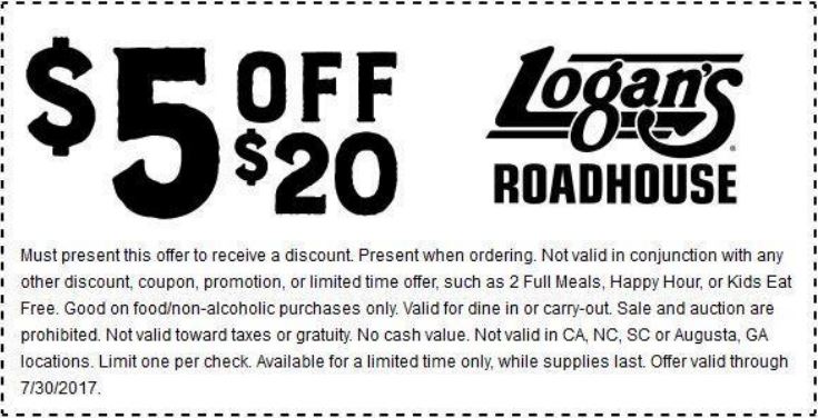 Logans Roadhouse coupons & promo code for [April 2024]
