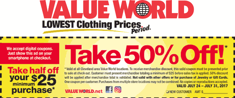 Value World coupons & promo code for [April 2024]