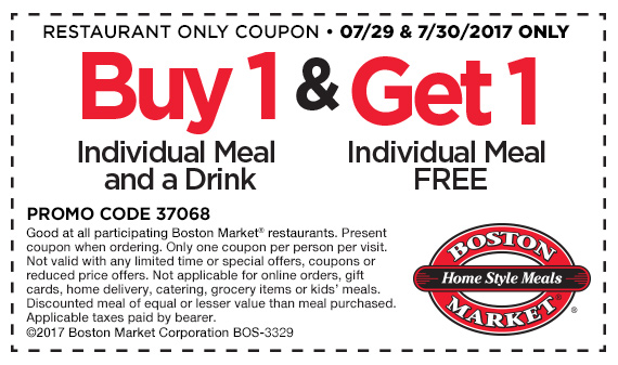 Boston Market March 2024 Coupons and Promo Codes 🛒