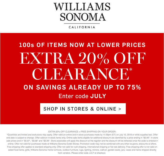July 2018 190 Williams Coupon 8665 
