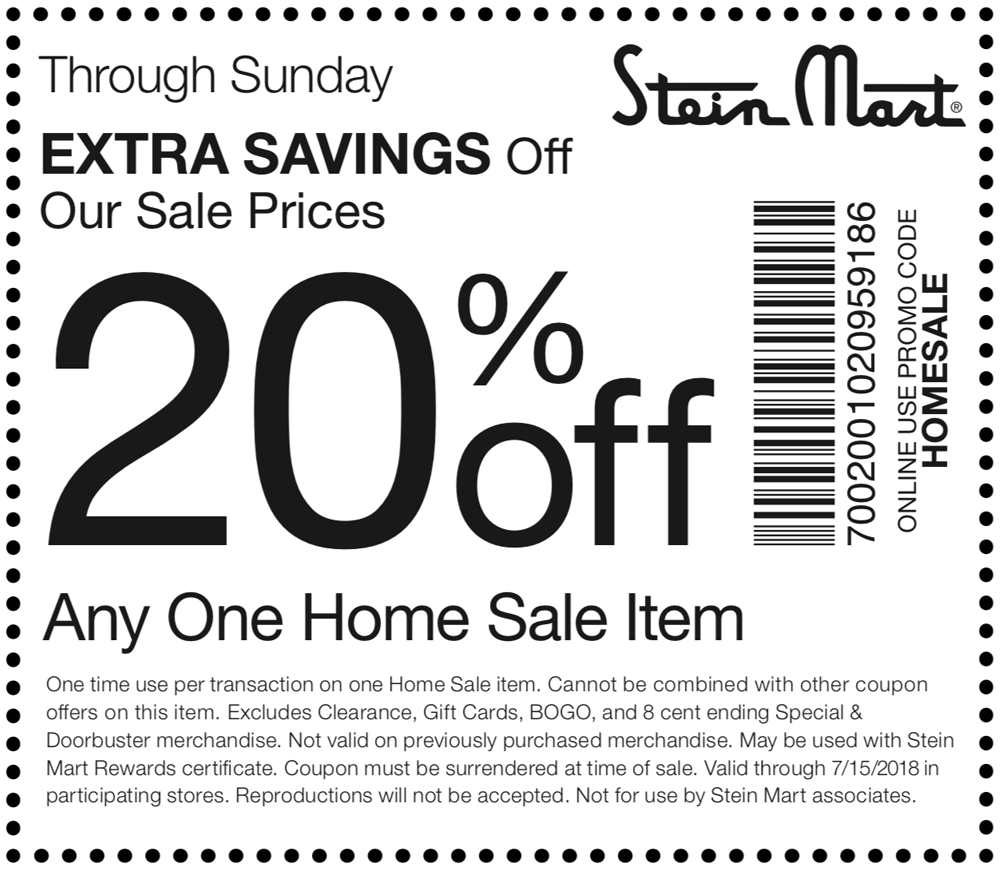Stein Mart coupons & promo code for [April 2024]