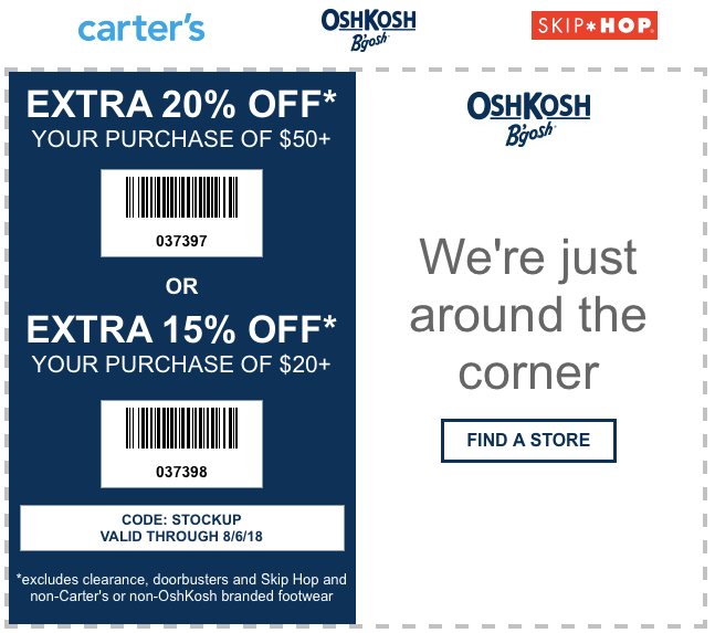 Carters August 2021 Coupons and Promo Codes 🛒