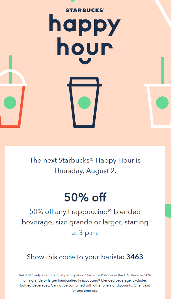 Starbucks March 2022 Coupons And Promo Codes 