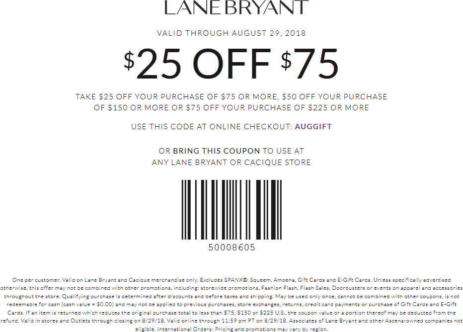 Lane Bryant coupons & promo code for [April 2024]
