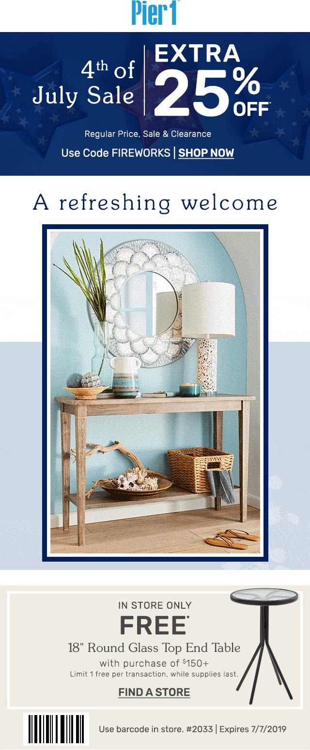 Pier 1 coupons & promo code for [November 2022]