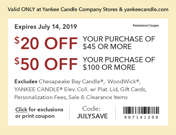 Yankee Candle coupons & promo code for [June 2022]