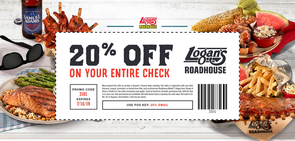 Logans Roadhouse coupons & promo code for [January 2022]
