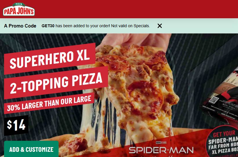 Papa Johns coupons & promo code for [October 2022]