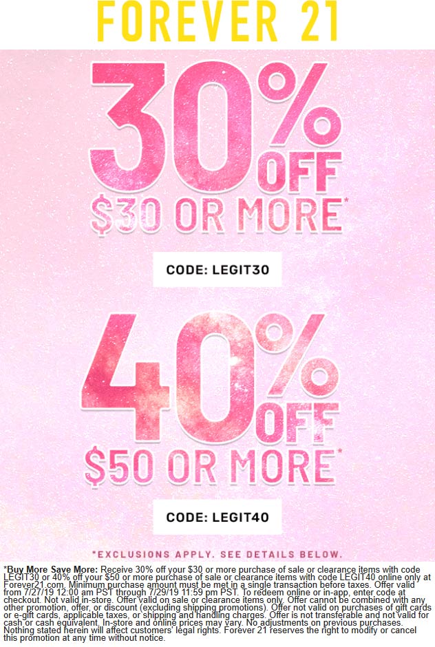 Forever 21 coupons & promo code for [May 2022]