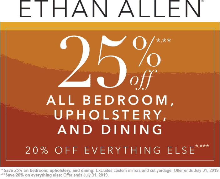 Ethan Allen coupons & promo code for [June 2022]