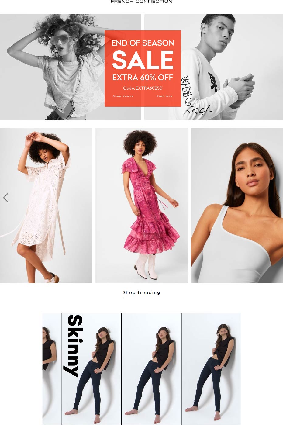 French Connection stores Coupon  Extra 60% off at French Connection #frenchconnection 