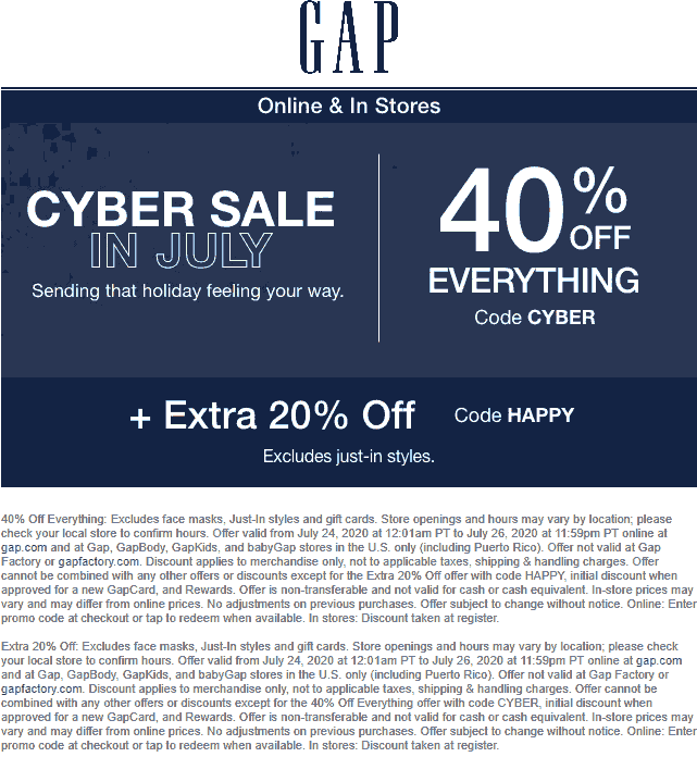 Gap stores Coupon  60% off everything today at Gap, or online via promo code CYBER and HAPPY #gap oldnavy bellemaison freddiethefrog importusa babycardigan topibaby gerber sleepsuit tasbayi 