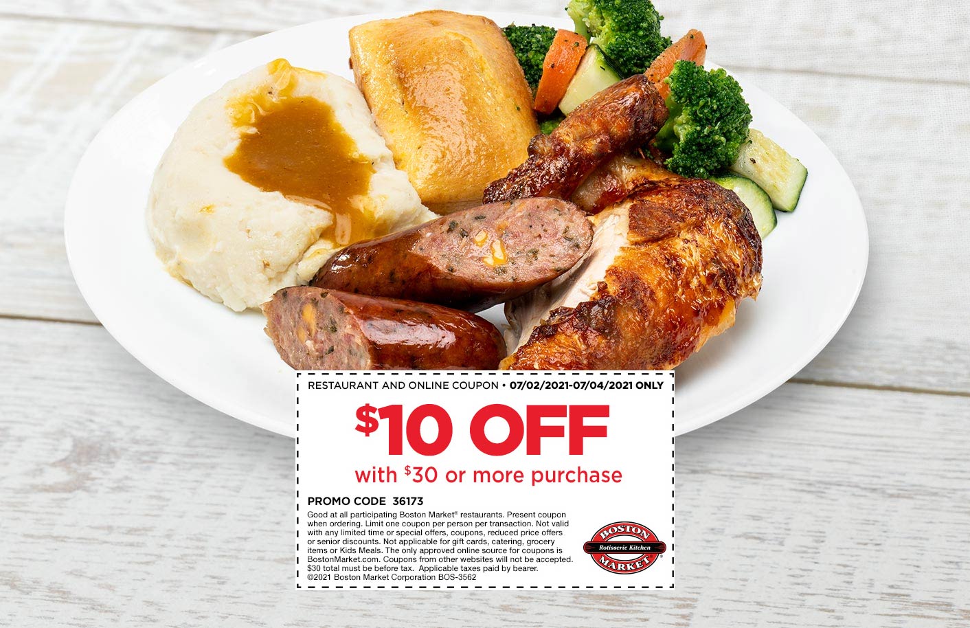 Boston Market restaurants Coupon  $10 off $30 today at Boston Market restaurants #bostonmarket 