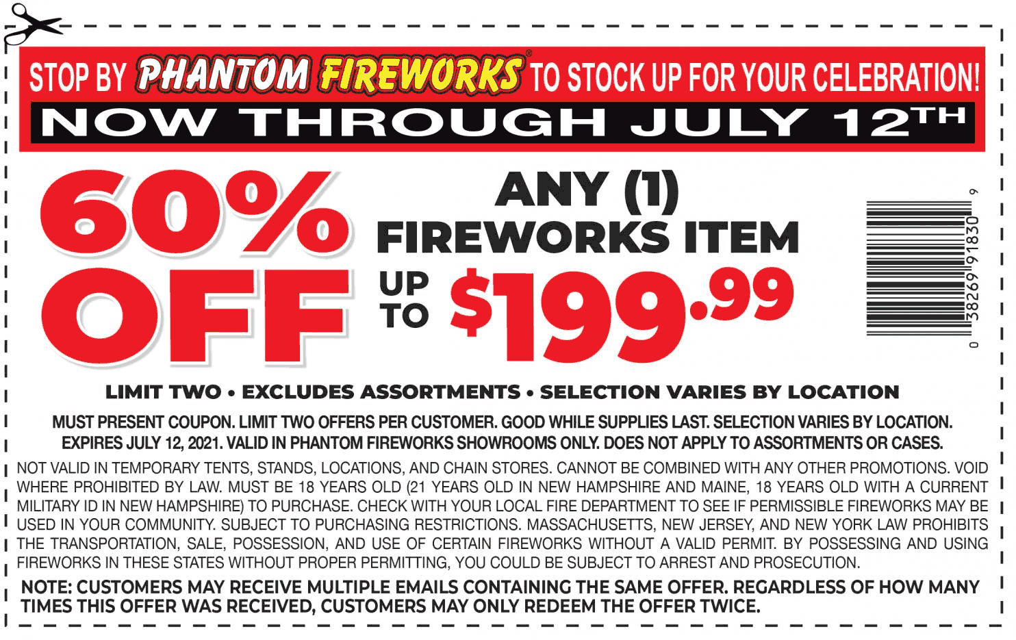 60 off at Phantom Fireworks phantomfireworks The Coupons App®