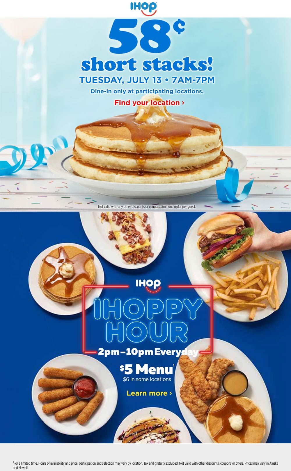 IHOP restaurants Coupon  .58 cent pancakes Tuesday at IHOP restaurants #ihop 
