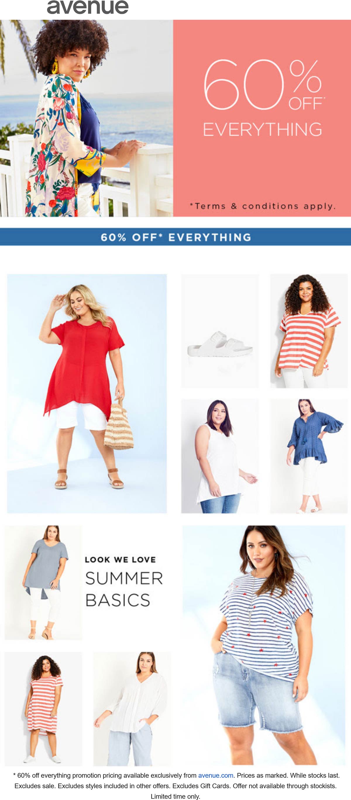 Avenue stores Coupon  60% off everything at Avenue #avenue 