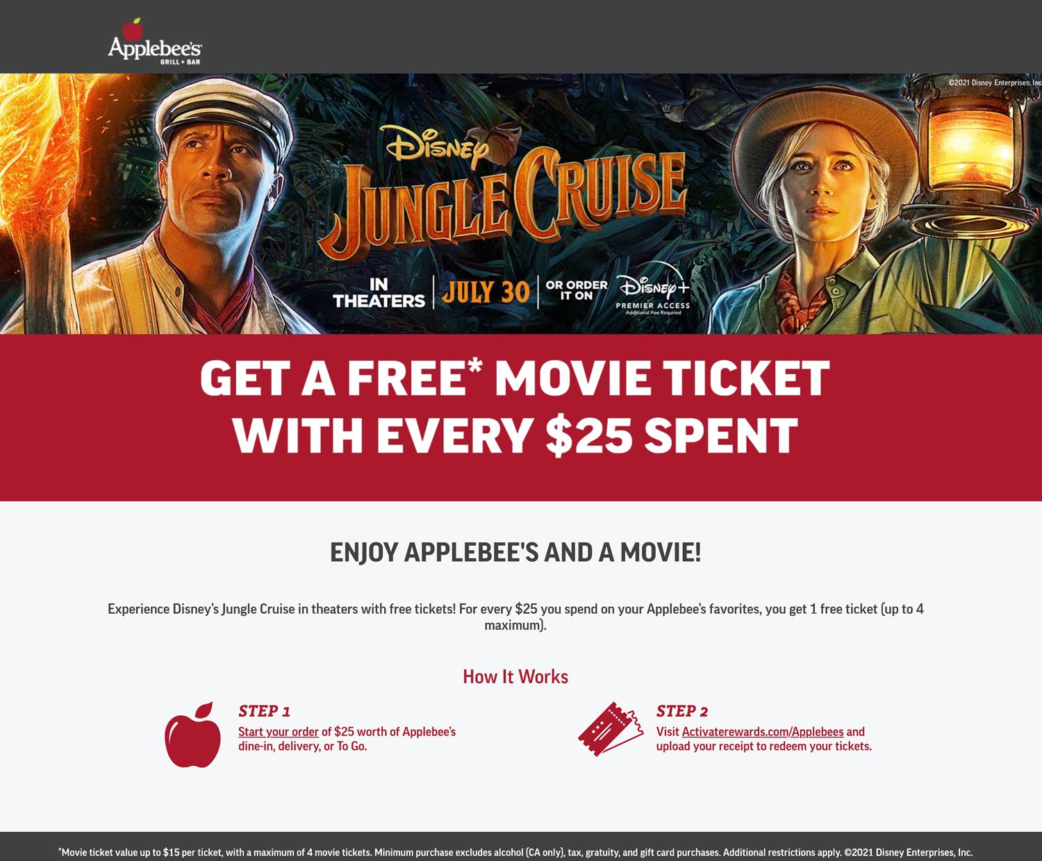 Applebees coupons & promo code for July 2025