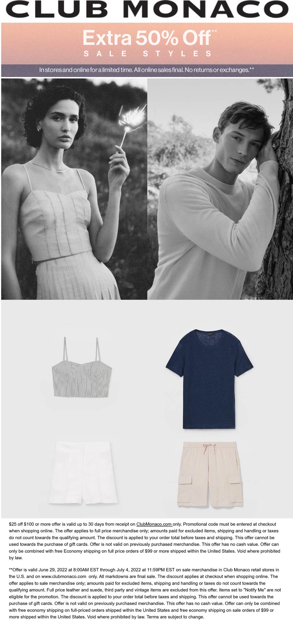 Club Monaco coupons & promo code for [December 2022]