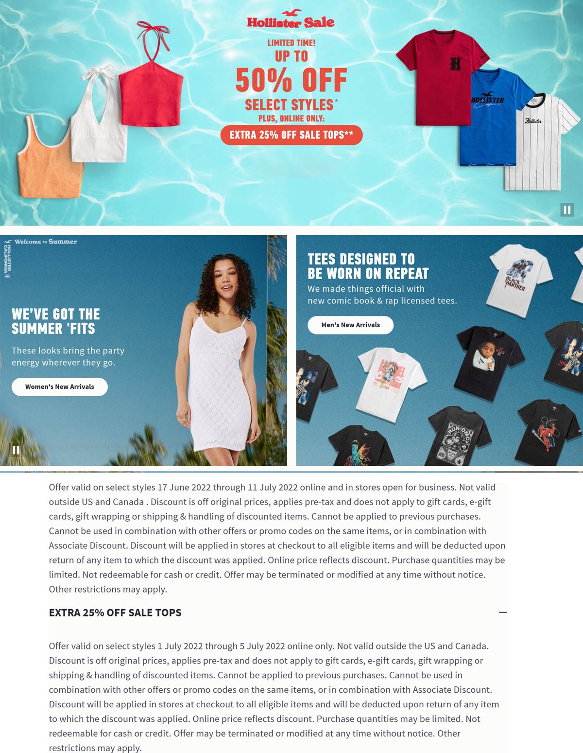 Hollister coupons & promo code for July 2025