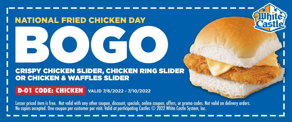 White Castle coupons & promo code for [November 2022]