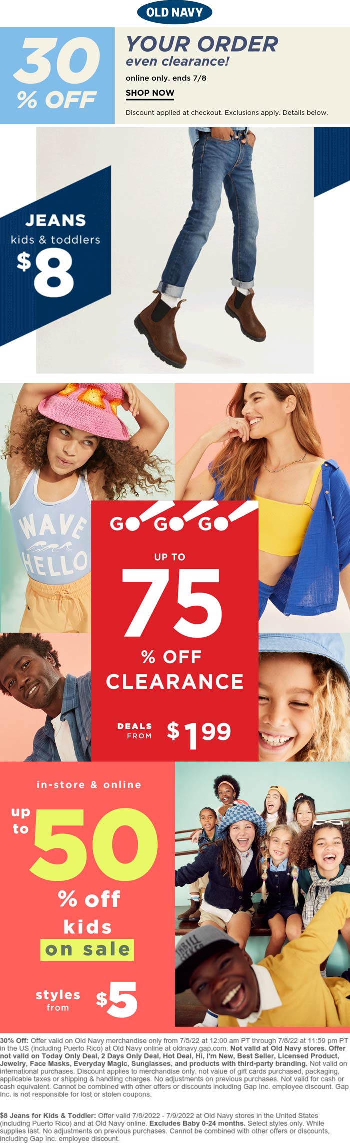 Old Navy stores Coupon  30% off online & more today at Old Navy #oldnavy 