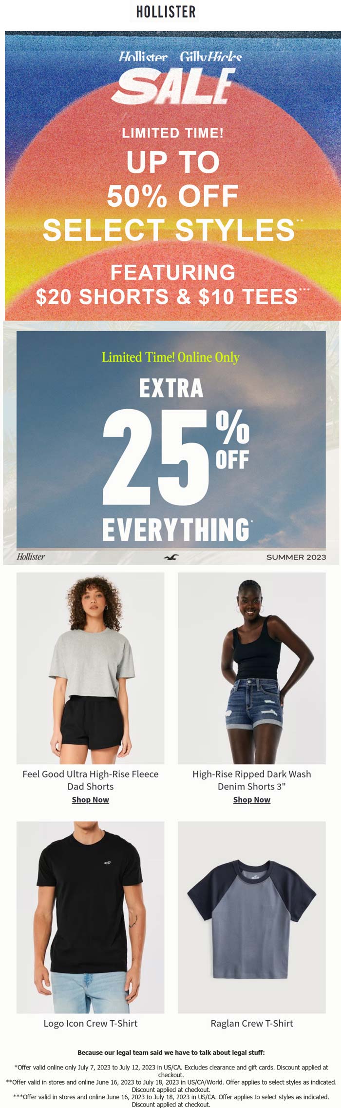 Hollister stores Coupon  Extra 25% off everything online at Hollister #hollister 