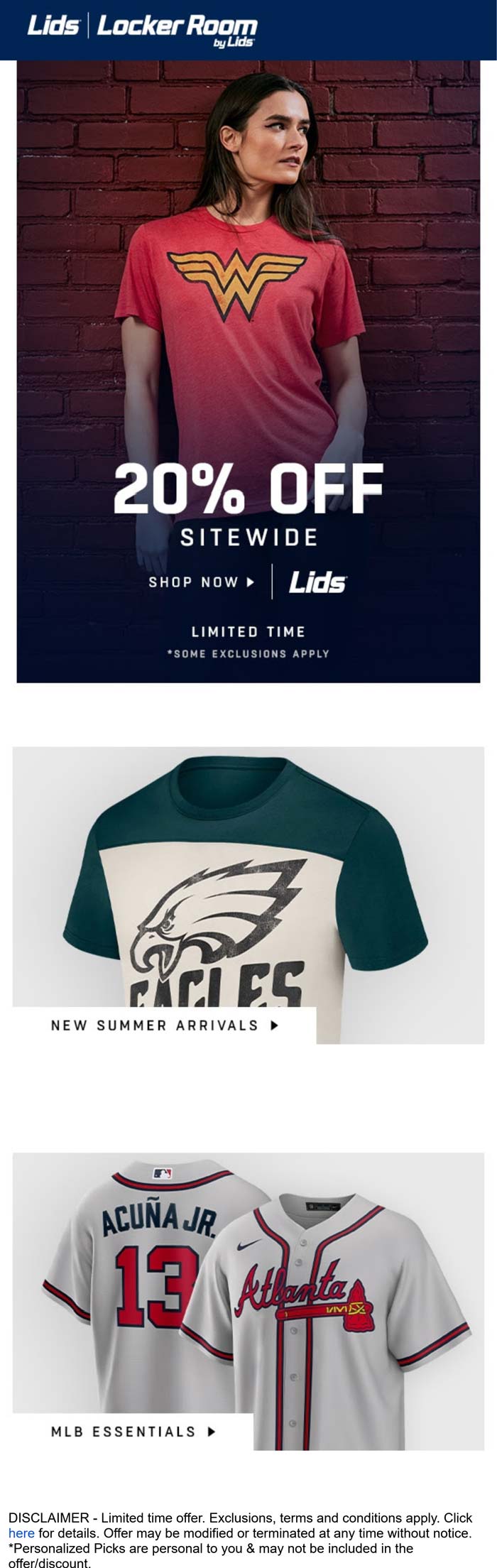 Lids stores Coupon  20% off everything online at Lids via promo code FITTED #lids 