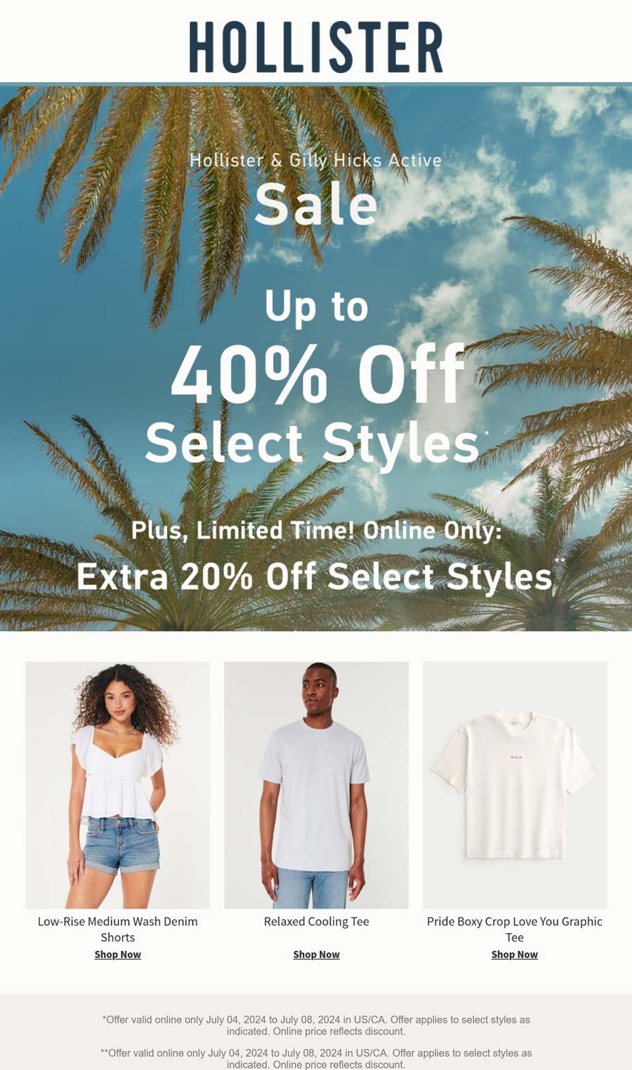 Hollister October 2024 Coupons and Promo Codes