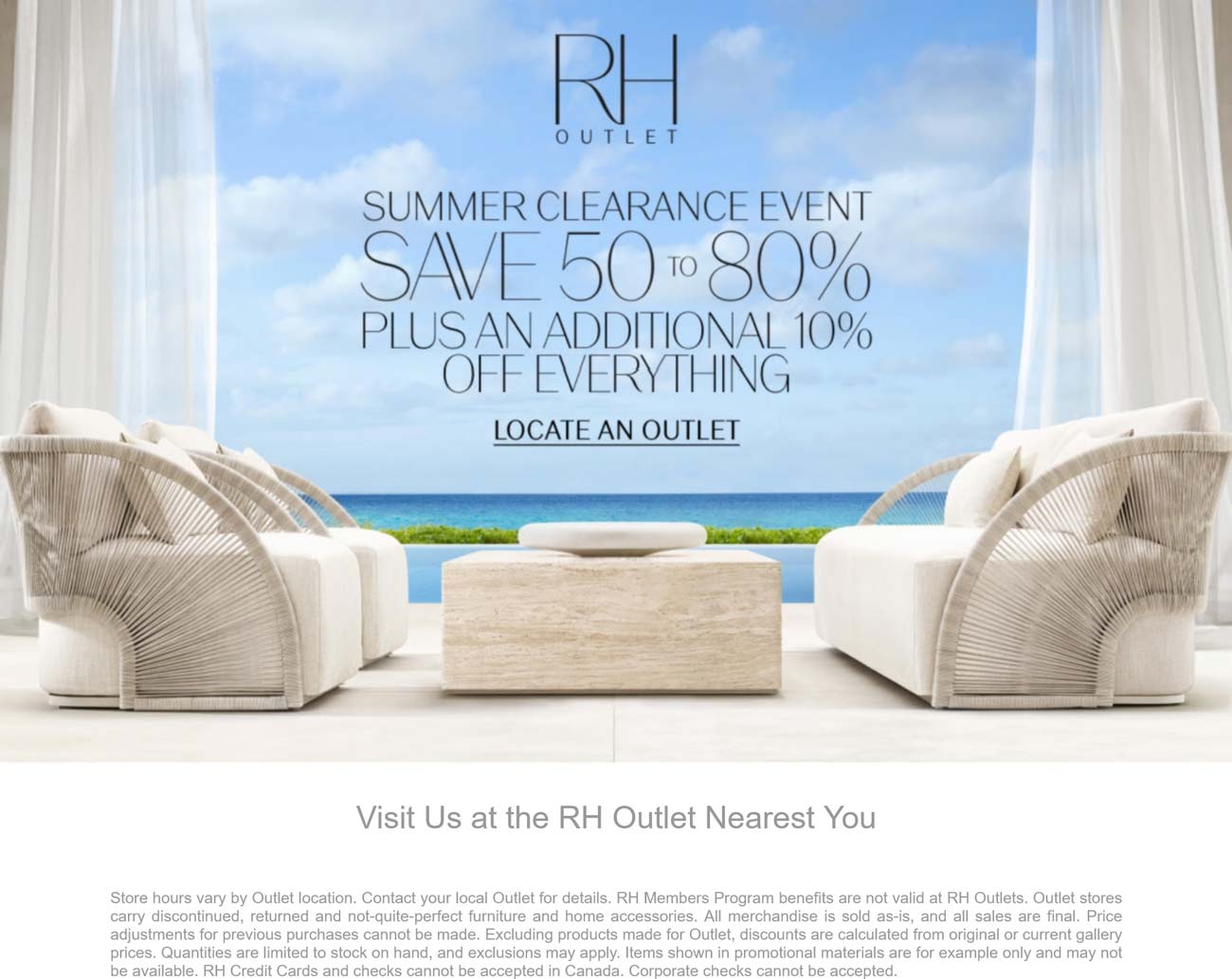 RH Outlet stores Coupon  60-90% off at RH Outlet #rhoutlet 