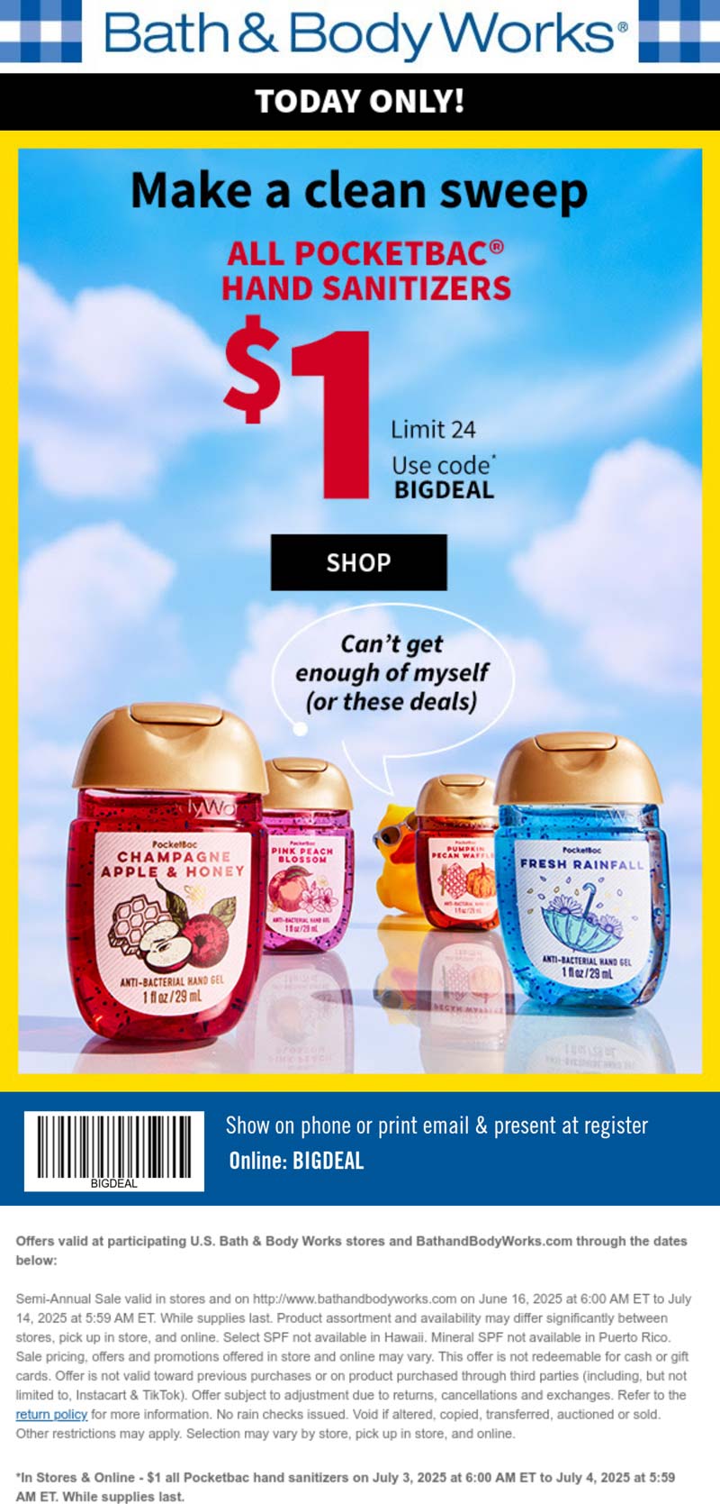 Bath & Body Works coupons & promo code for July 2025