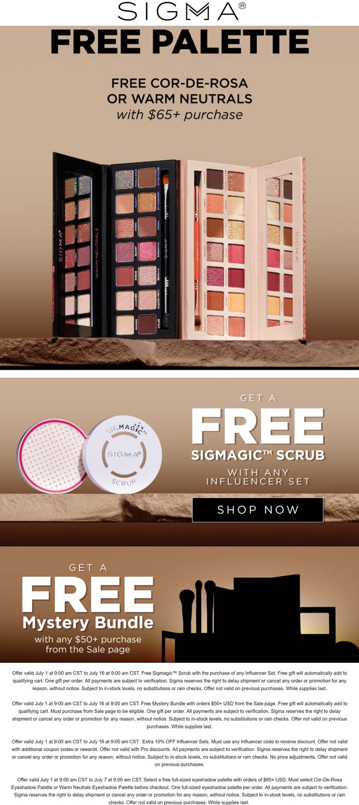 Sigma coupons & promo code for July 2025