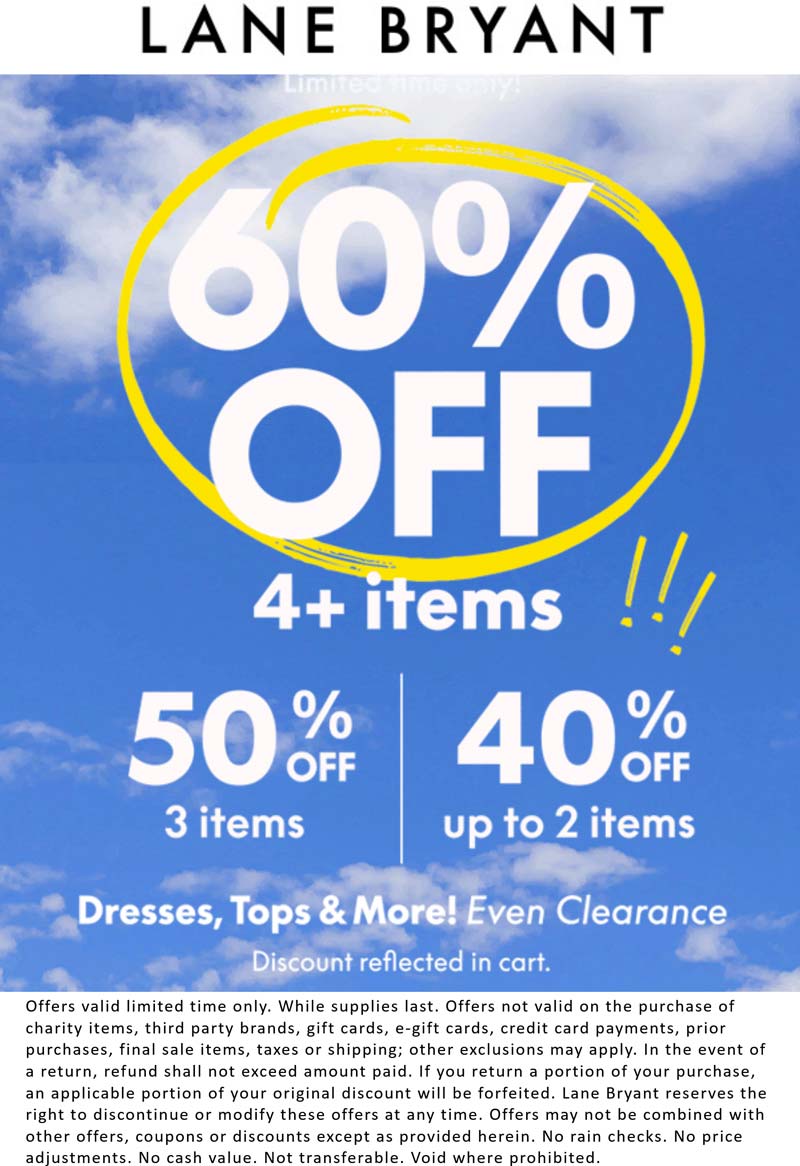 Lane Bryant coupons & promo code for July 2025