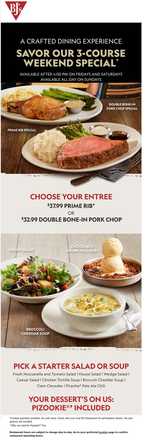 BJs Restaurant coupons & promo code for July 2025