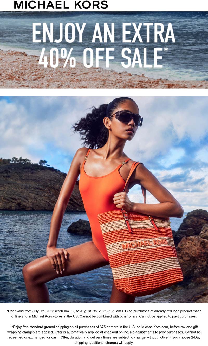 Michael Kors coupons & promo code for July 2025