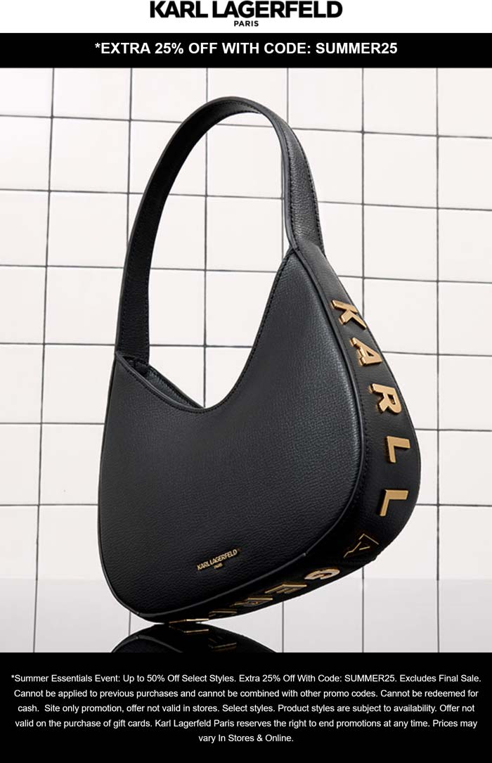 KARL LAGERFELD Coupons Jul 2025 KARL LAGERFELD coupons & promo code for July 2025
