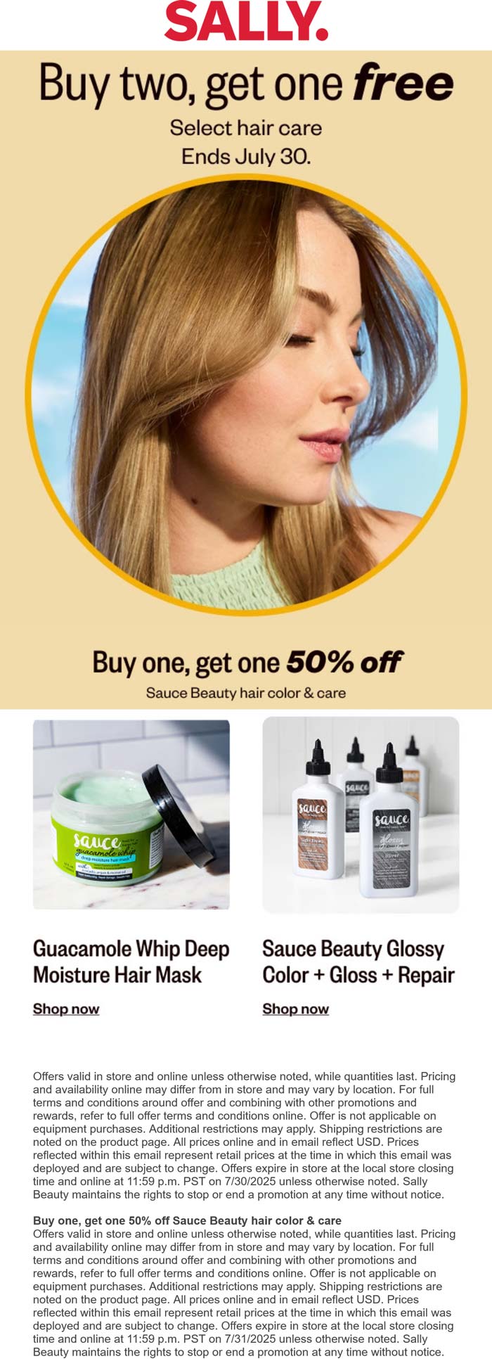 Sally Beauty stores Coupon  3rd haircare free & more today at Sally Beauty #sallybeauty 
